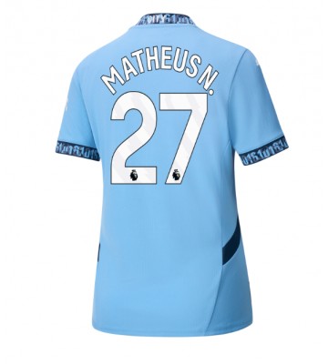 Manchester City Matheus Nunes #27 Hemmatröja Kvinnor 2024-25 Kortärmad